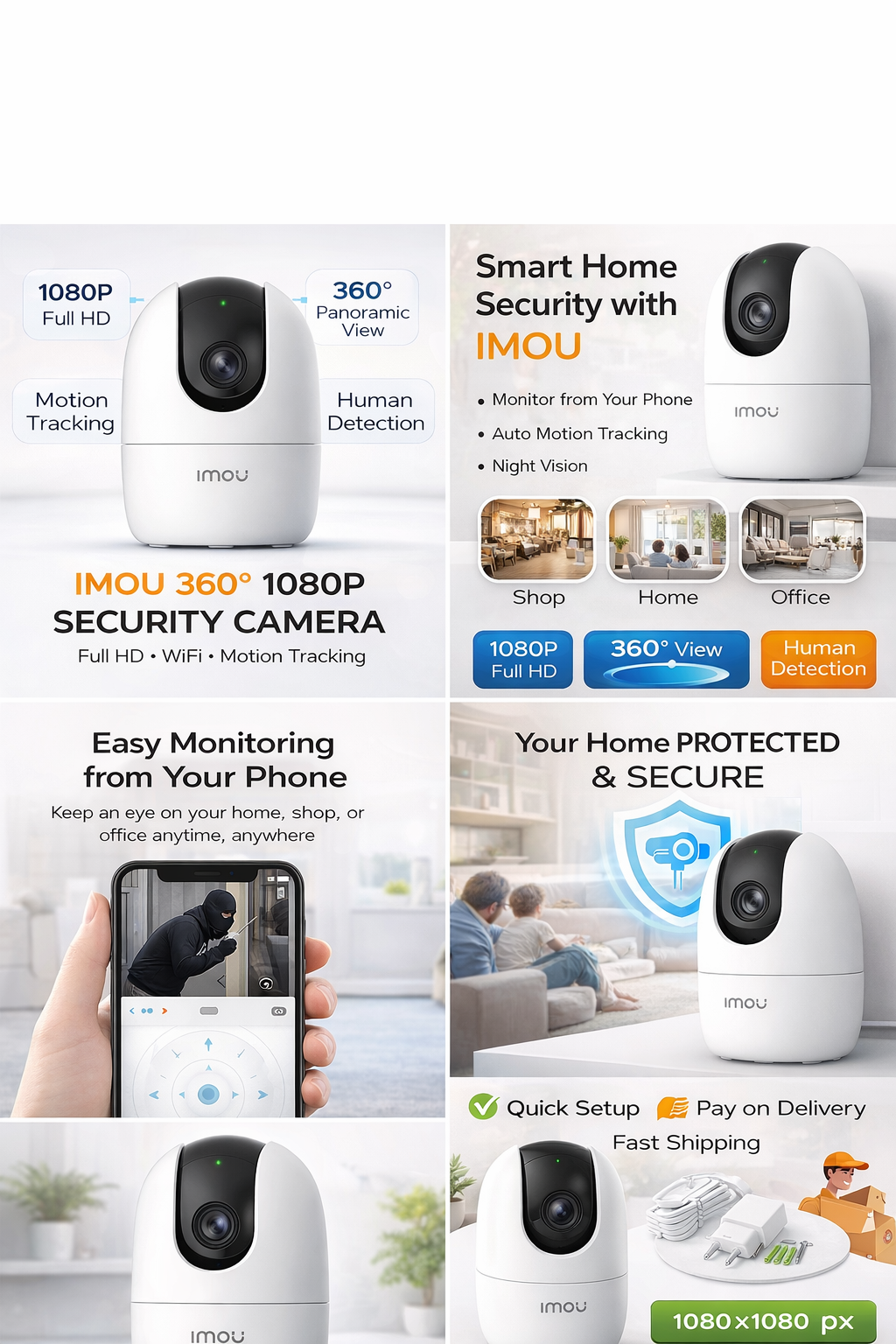 IMOU 360° CCTV Camera 1080P Kenya | Smart Security Camera with Motion Tracking