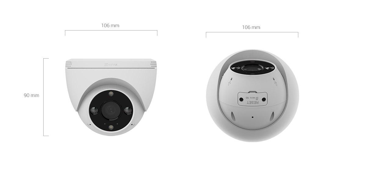 EZVIZ H4 2K WiFi Dome Security Camera Outdoor | AI Detection, Color Night Vision, Two-Way Audio