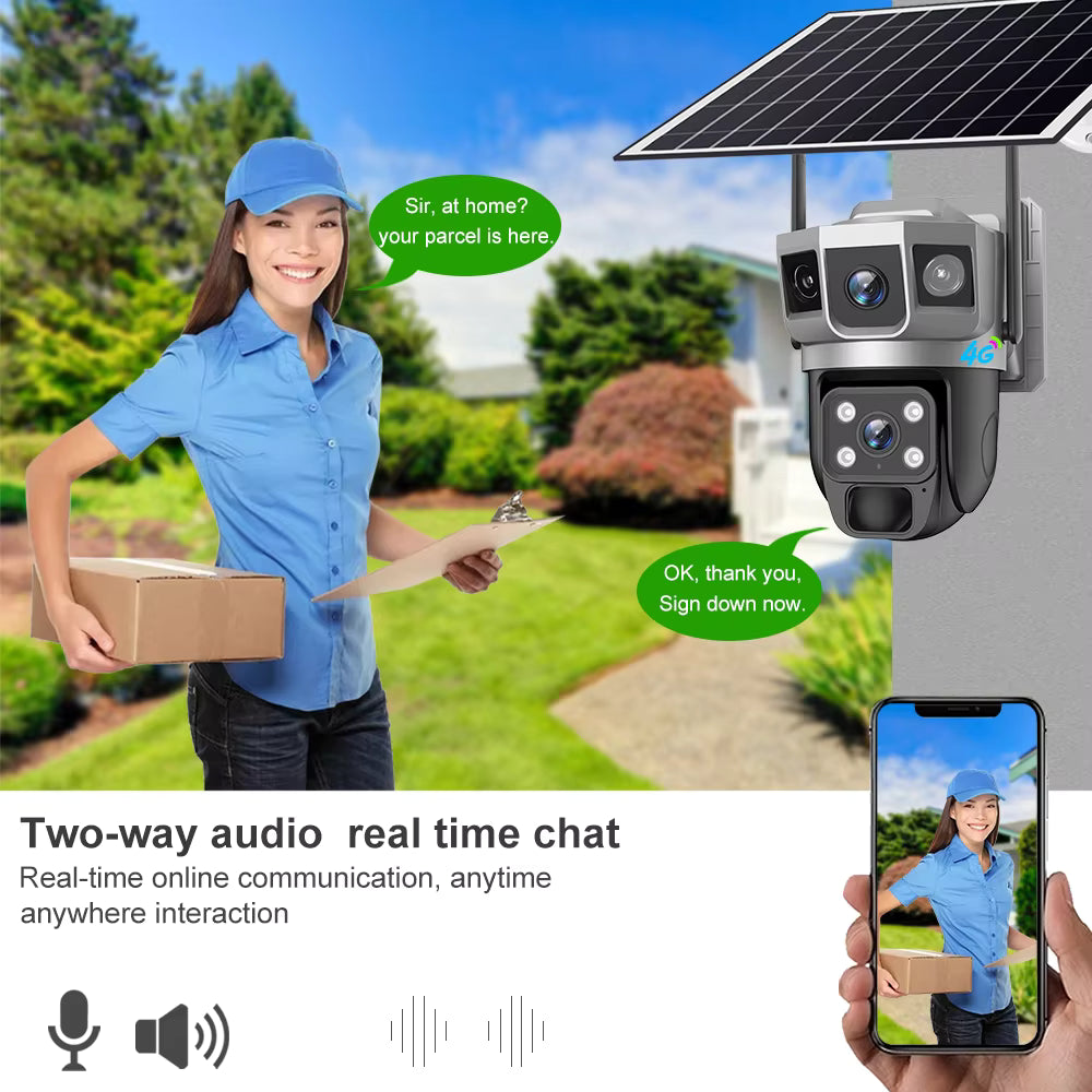 4G Solar Camera – Dual Lens (SIM Card)