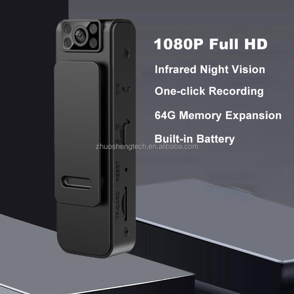 Mini Body Worn DVR Pen Video Camera 1080P HD Portable Wearable Pocket Video Audio Recording - Digital Technics