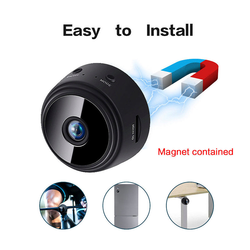Mini WiFi Camera 1080P – Wireless Security Camera with Night Vision & Motion Detection