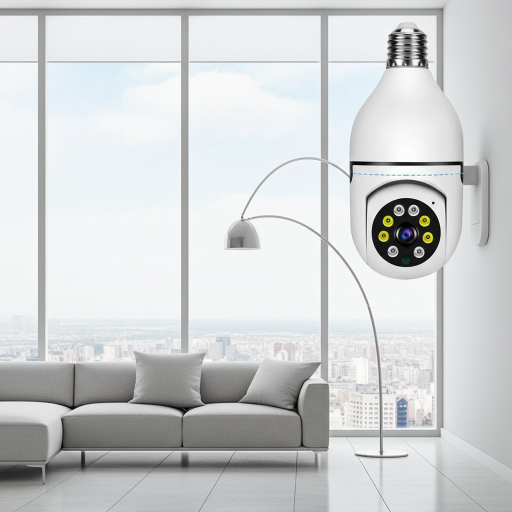 360° WiFi Bulb Camera Kenya | Smart CCTV Light Camera with Remote Phone Viewing