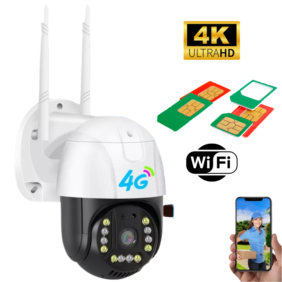 4G with sim card Wireless PTZ 360 CAMERA - Digital Technics
