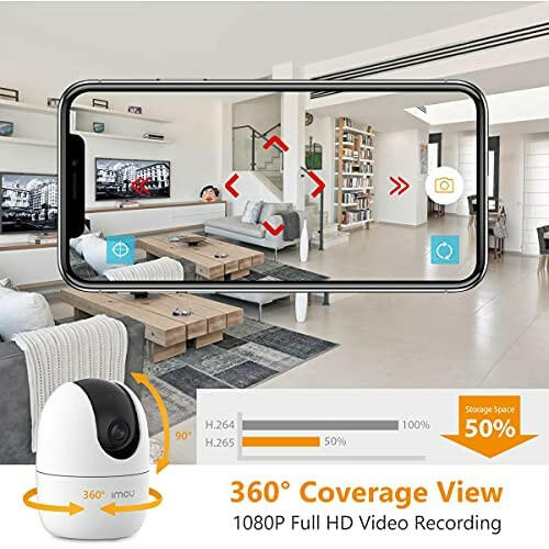 IMOU 360° 1080P Full HD Security CCTV Camera, Human Detection With Motion Tracking - Digital Technics
