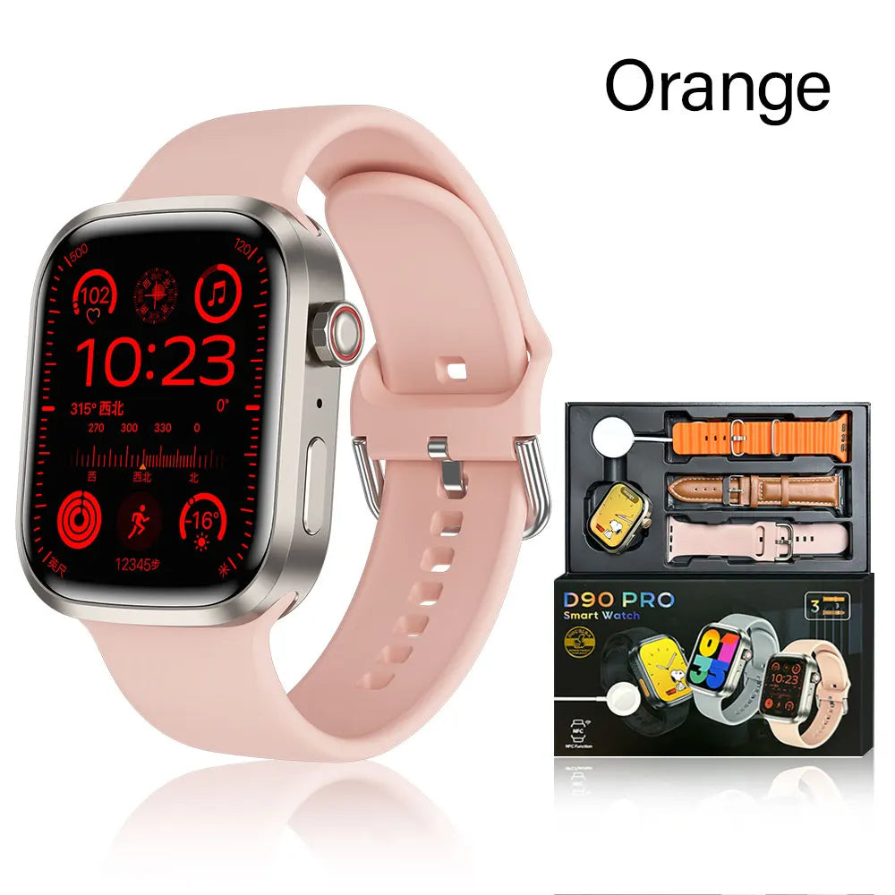 Original ULTRA  8 Smartwatch With  Free 3 Straps Bluetooth Health Fitness - Digital Technics