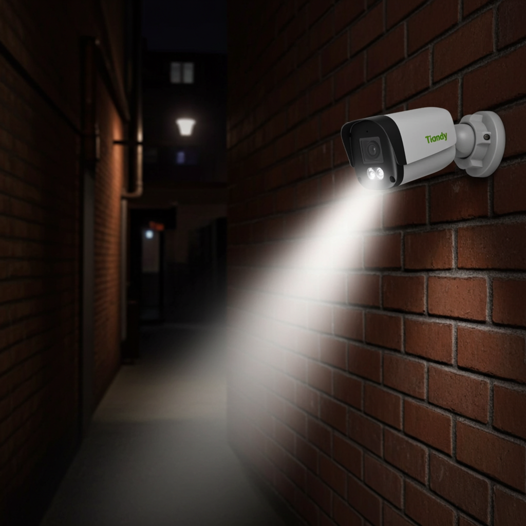 Tiandy ColorMaker Bullet AK2 IP Camera 4MP– Full Colour Night Vision CCTV Kenya