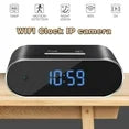 Table Clock Camera HD Security Cam with Night Vision