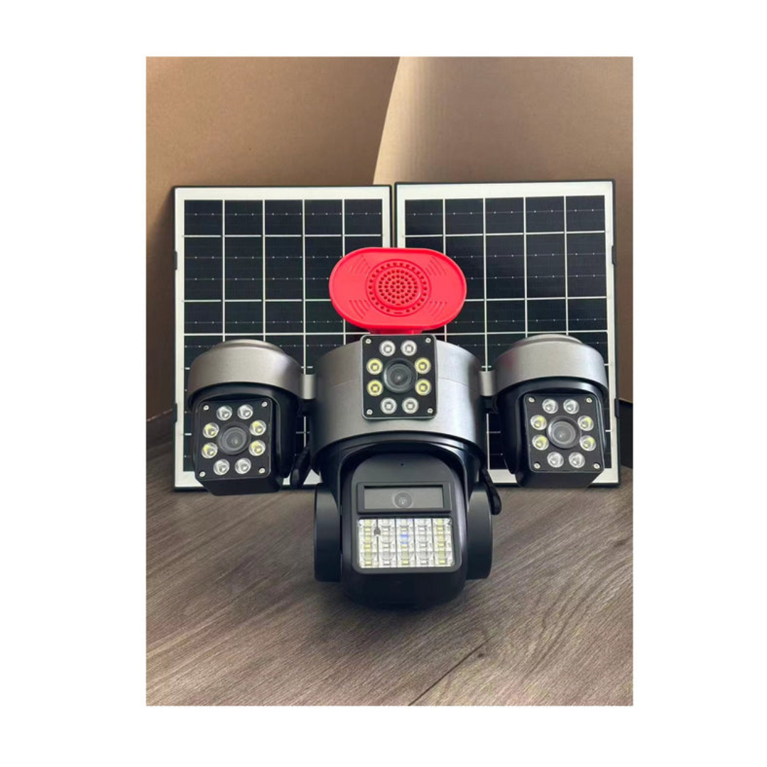 4G Solar CCTV Camera Kenya – 4 Lens 20MP, No WiFi, SIM Card, Dual Solar Panels, V780