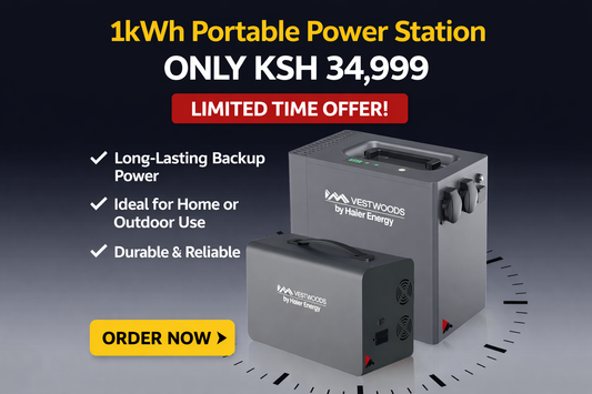 👉 Vestwoods 1kWh Portable Power Backup in Kenya | KSh 34,999