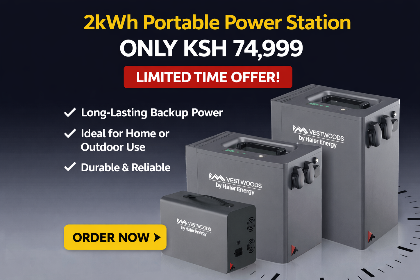 2kWh Vestwood Power Backup in Kenya | KSh 74,999