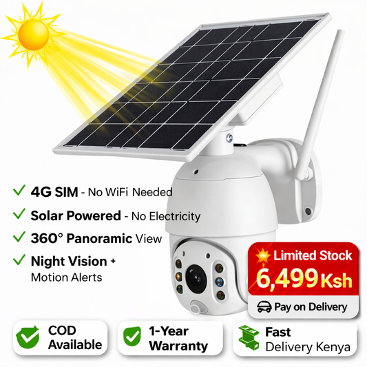 🔐 4G Solar PTZ CCTV Camera (SIM Card)