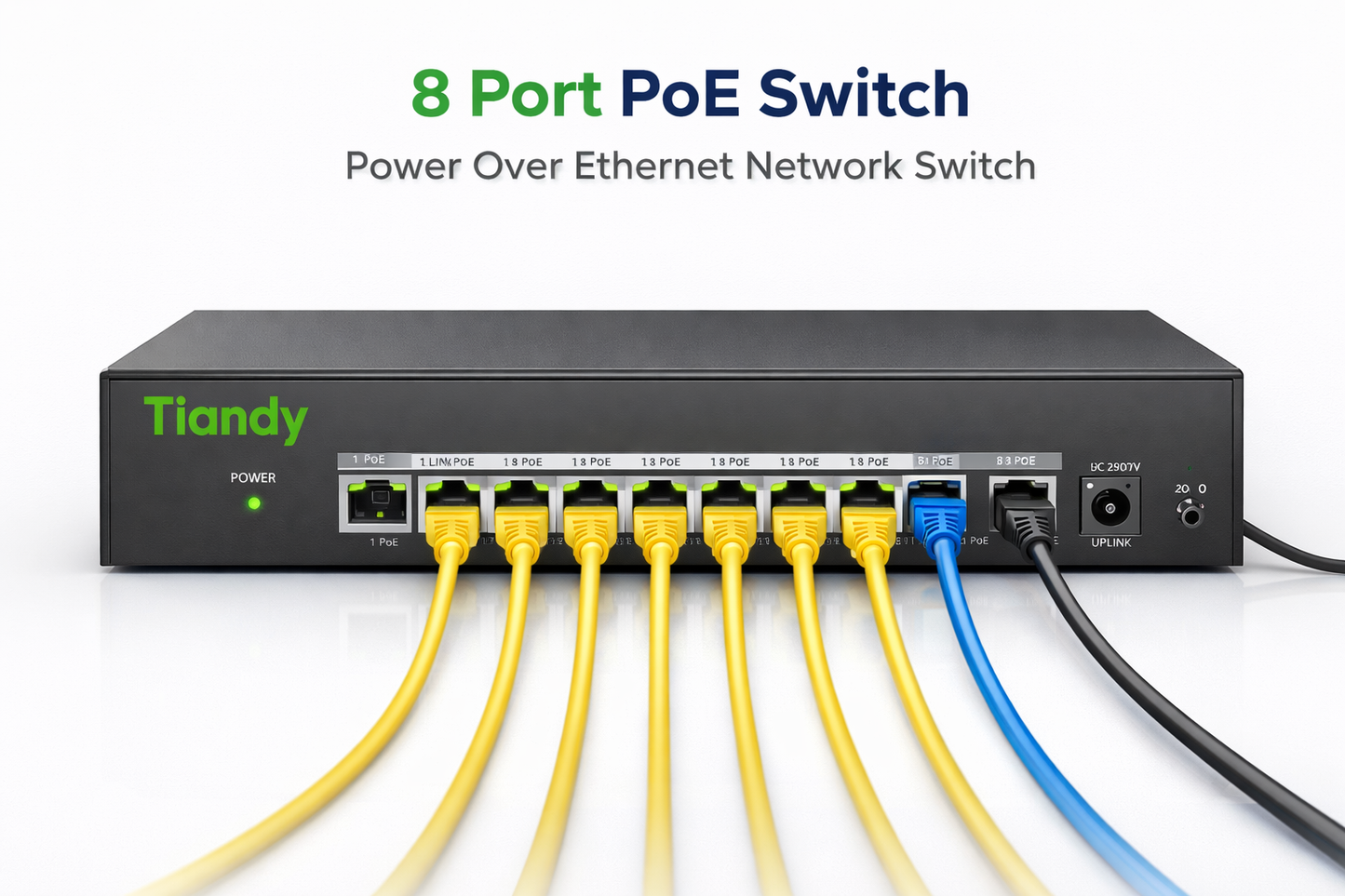 8 Port PoE Switch – Power Over Ethernet Network Switch for CCTV & IP Cameras Kenya
