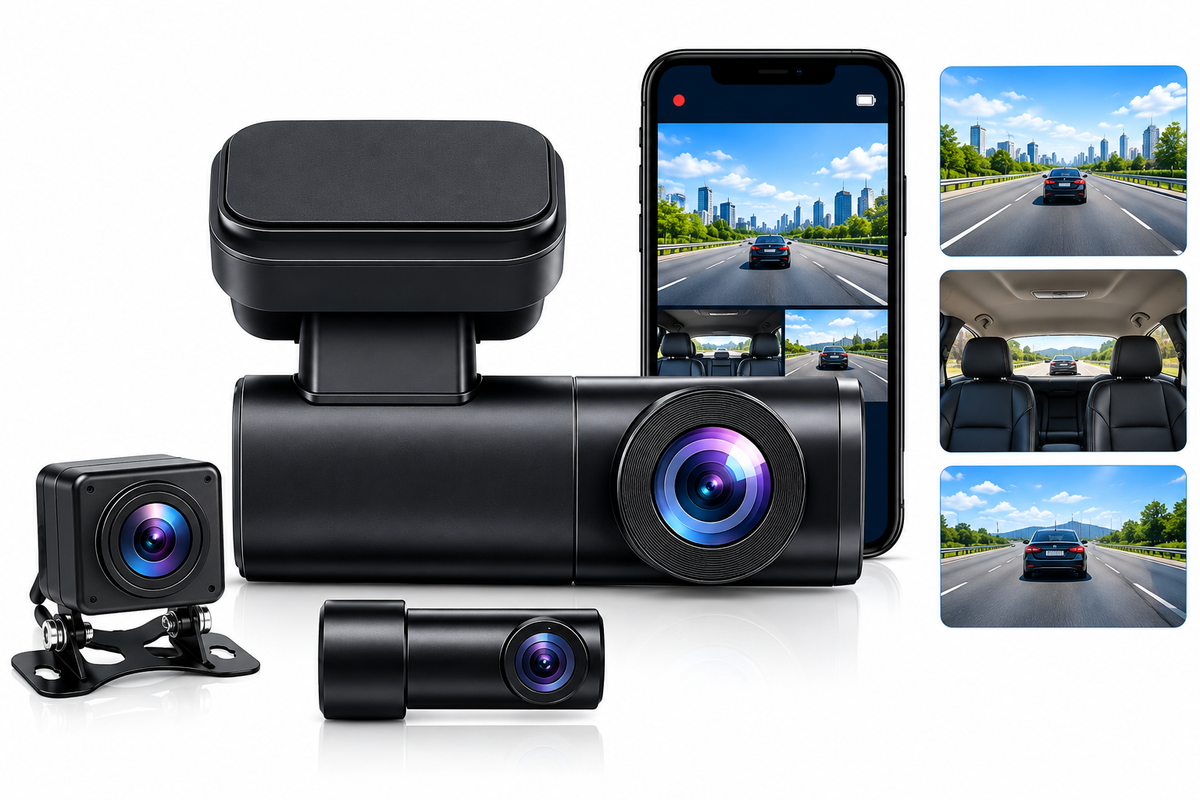 4G Smart Cloud Dash Camera 4K+1K with GPS