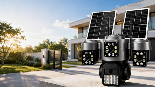 4G Solar CCTV Camera Kenya | Triple Lens 20MP PTZ V780-3E AOV