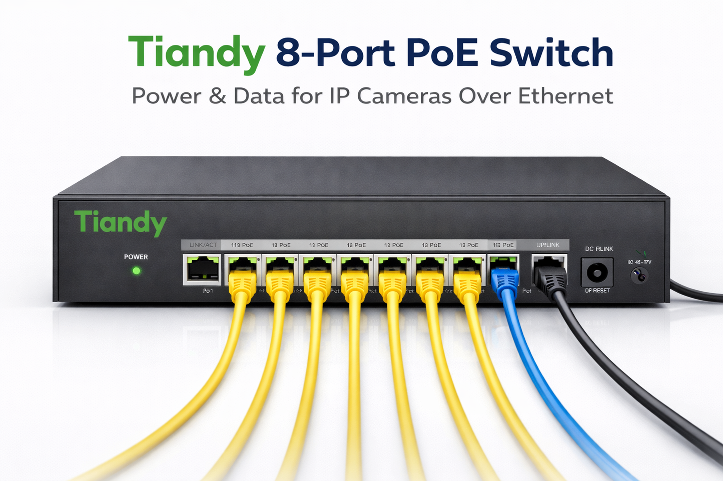 8 Port PoE Switch – Power Over Ethernet Network Switch for CCTV & IP Cameras Kenya