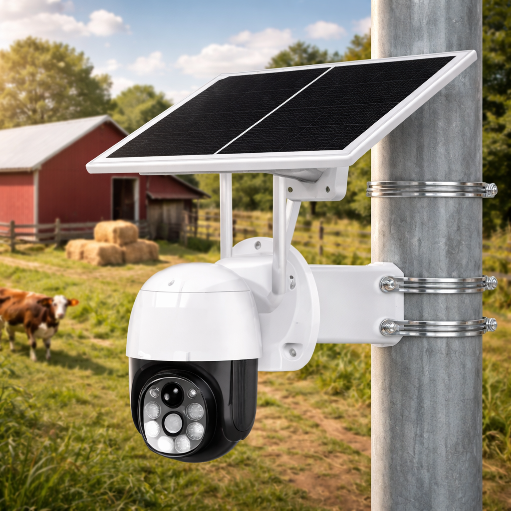 4G Single Lens Solar PTZ CCTV Camera (SIM Card)