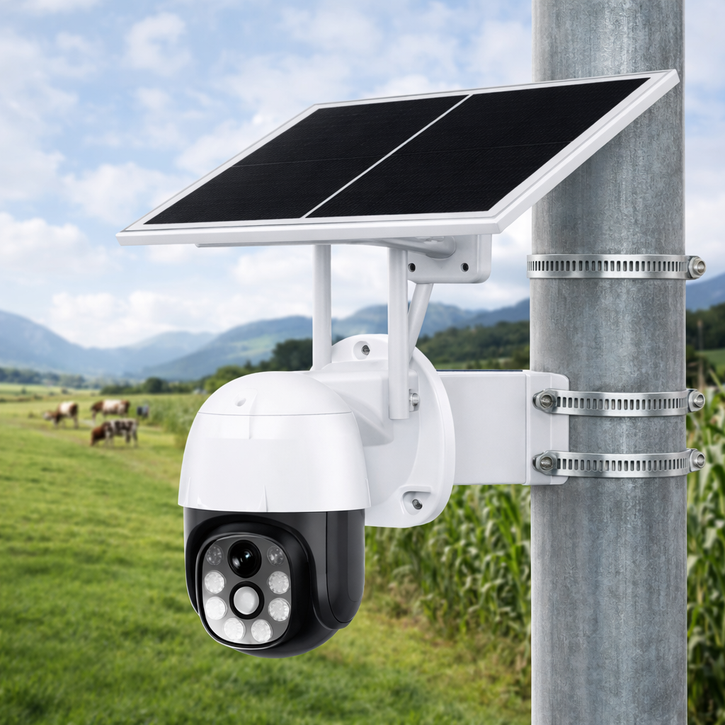 4G Single Lens Solar PTZ CCTV Camera (SIM Card)