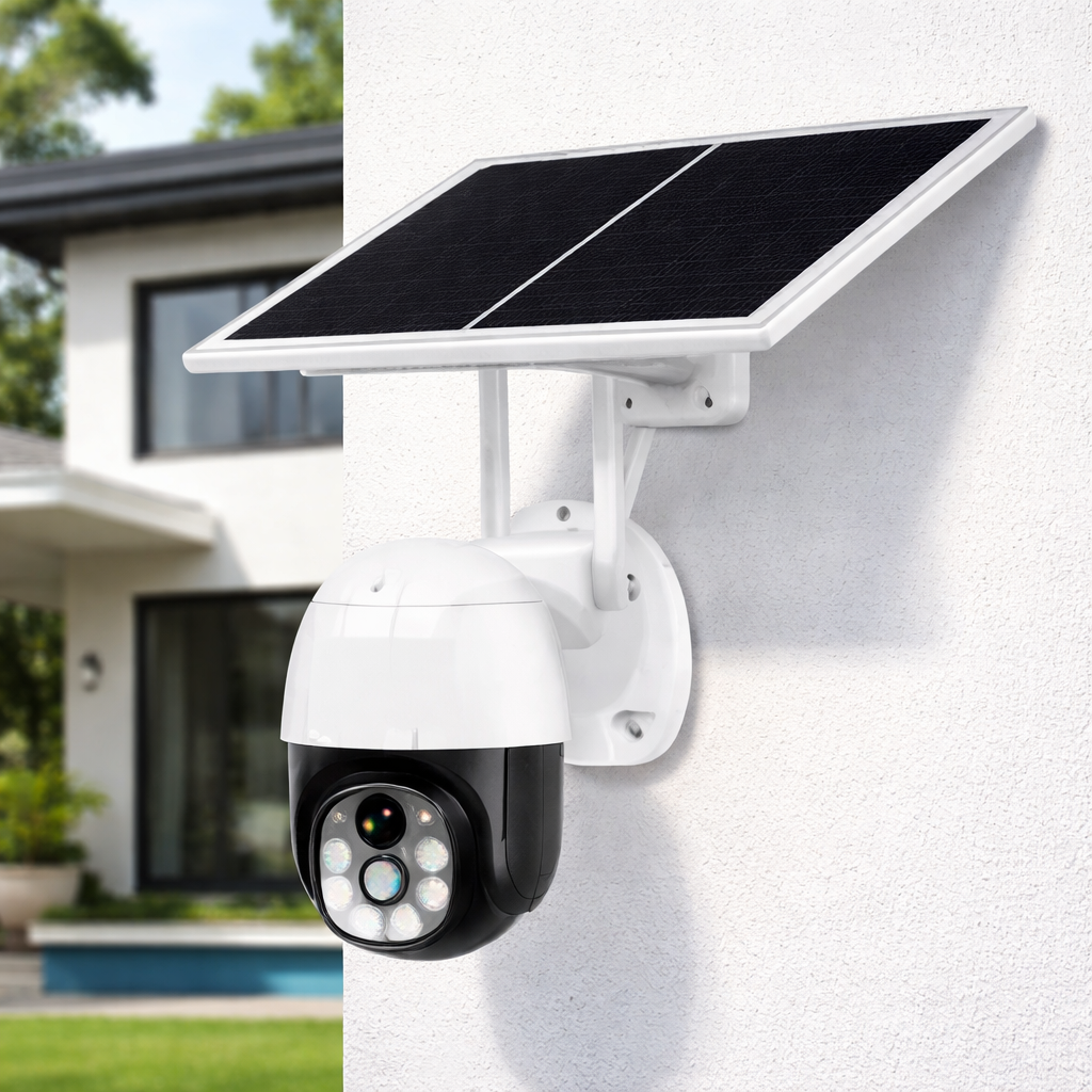 4G Single Lens Solar PTZ CCTV Camera (SIM Card)