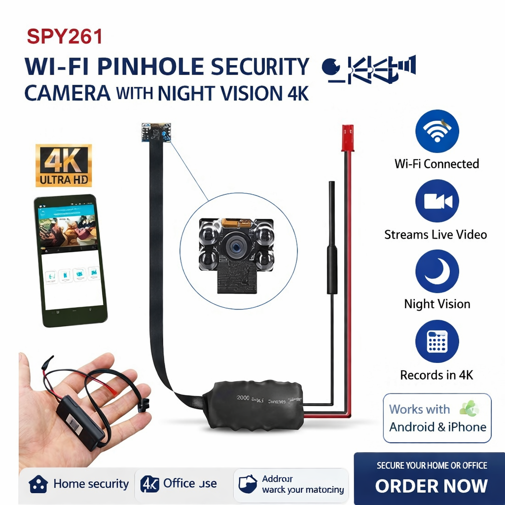 Mini Pin Hole Camera Kenya – Compact Security Camera with Audio & Video Recording
