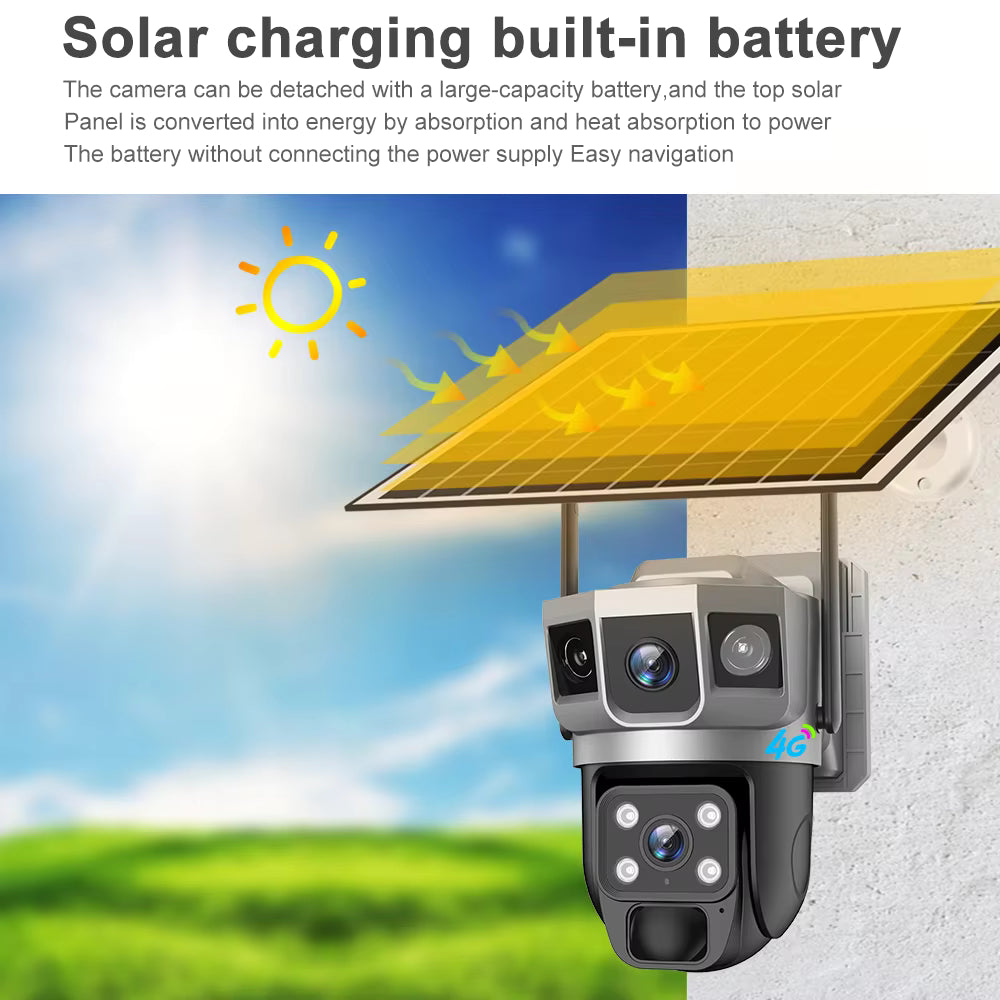 4G Solar Camera – Dual Lens (SIM Card)