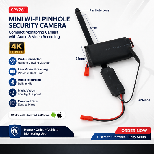 Mini Pin Hole Camera Kenya – Compact Security Camera with Audio & Video Recording