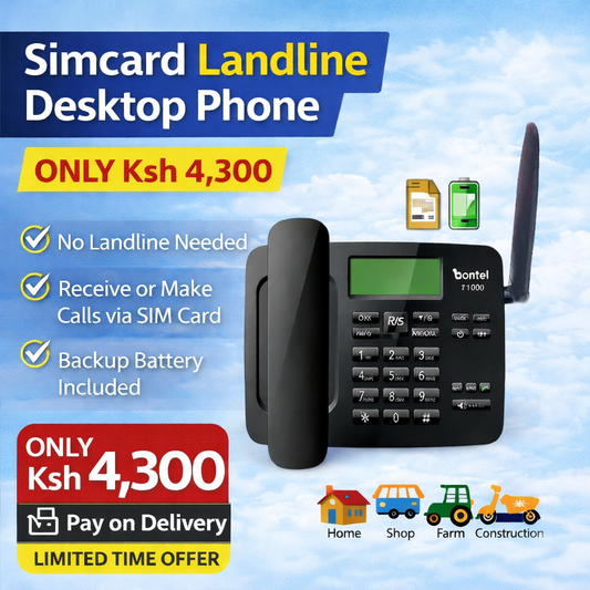 Simcard Landline Desktop Phone for Home, Offices & Shops