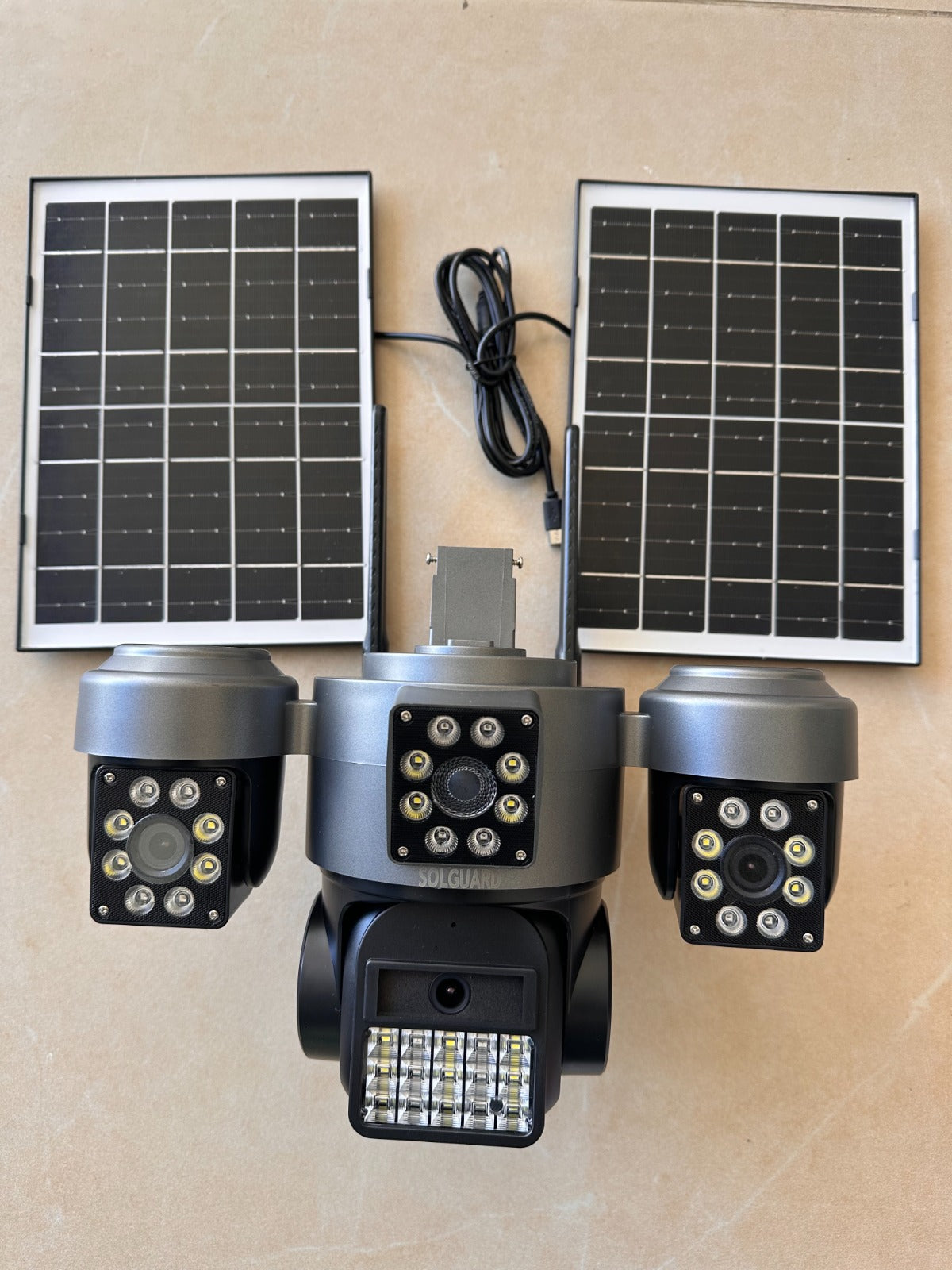 4G Solar CCTV Camera Kenya | Triple Lens 20MP PTZ V780-3E AOV