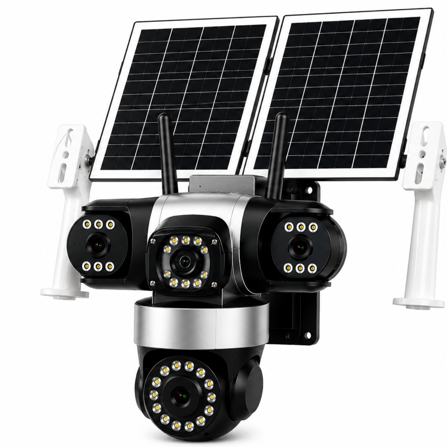 V612-3L 4G Triple Lens Solar CCTV Camera Kenya | 16000mAh Battery | No WiFi