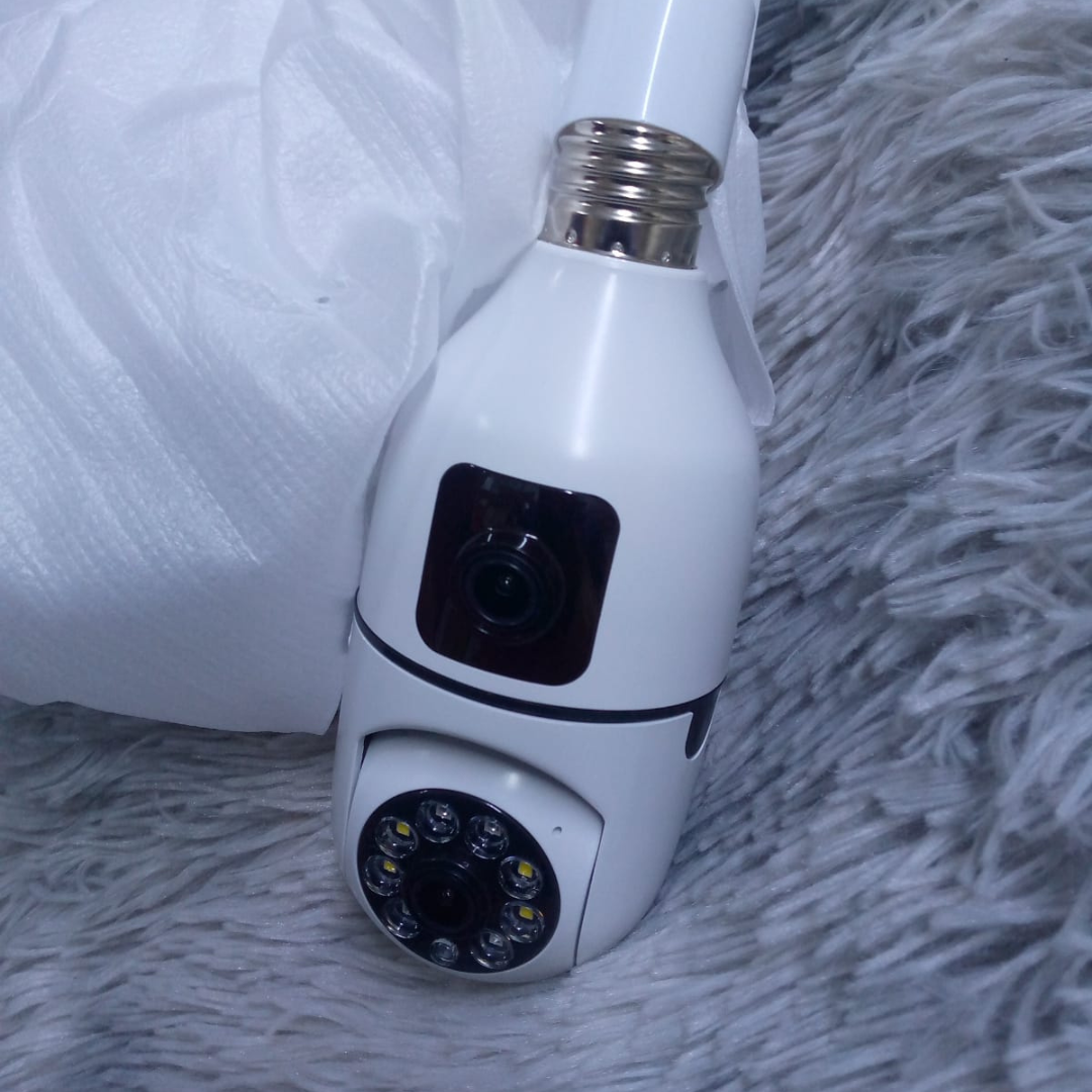 360° Dual Lens WiFi Bulb Camera PTZ Security Camera with Night Vision & Motion Detection Kenya