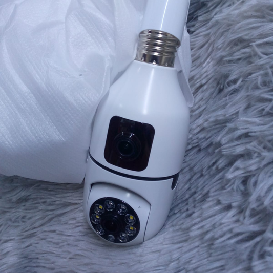 360° Dual Lens WiFi Bulb Camera PTZ Security Camera with Night Vision & Motion Detection Kenya