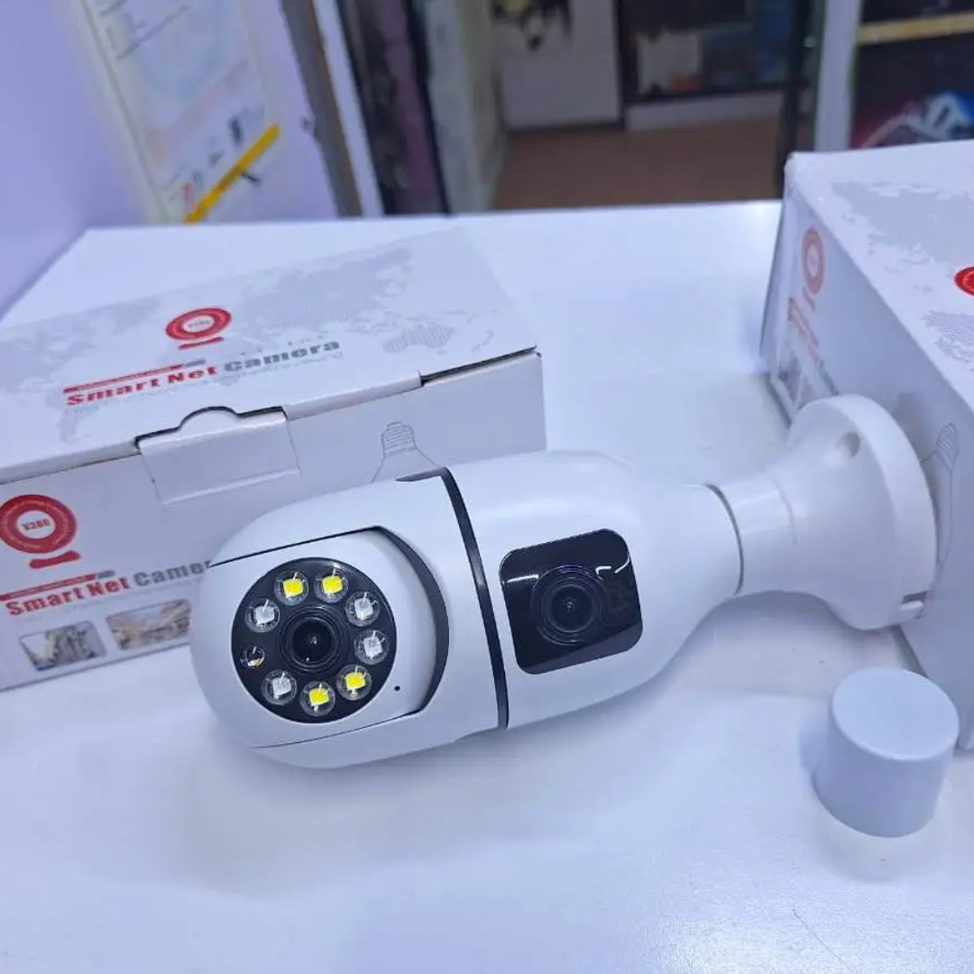 360° Dual Lens WiFi Bulb Camera PTZ Security Camera with Night Vision & Motion Detection Kenya
