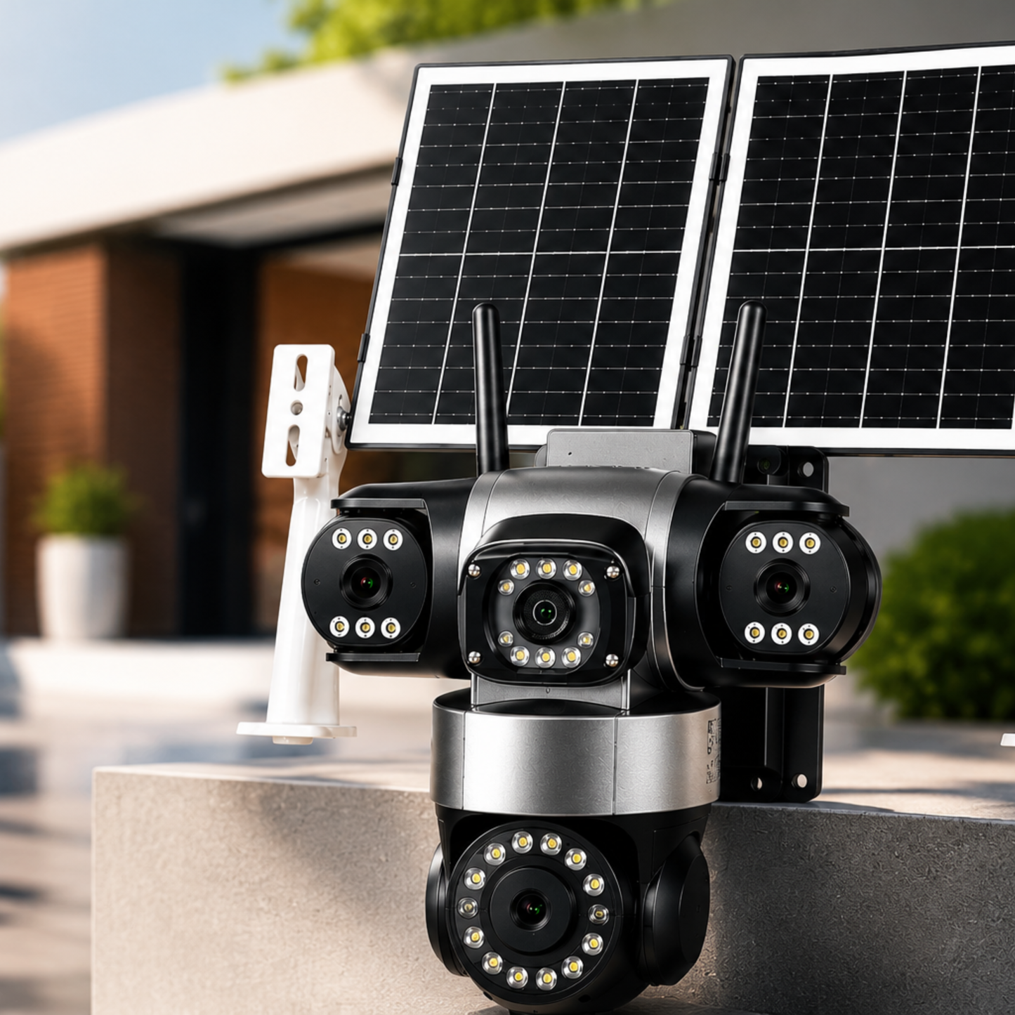 V612-3L 4G Triple Lens Solar CCTV Camera Kenya | 16000mAh Battery | No WiFi