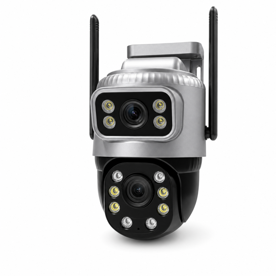 Dual Lens WiFi Security Camera 360° PTZ Outdoor CCTV with Night Vision & Motion Detection (Kenya)