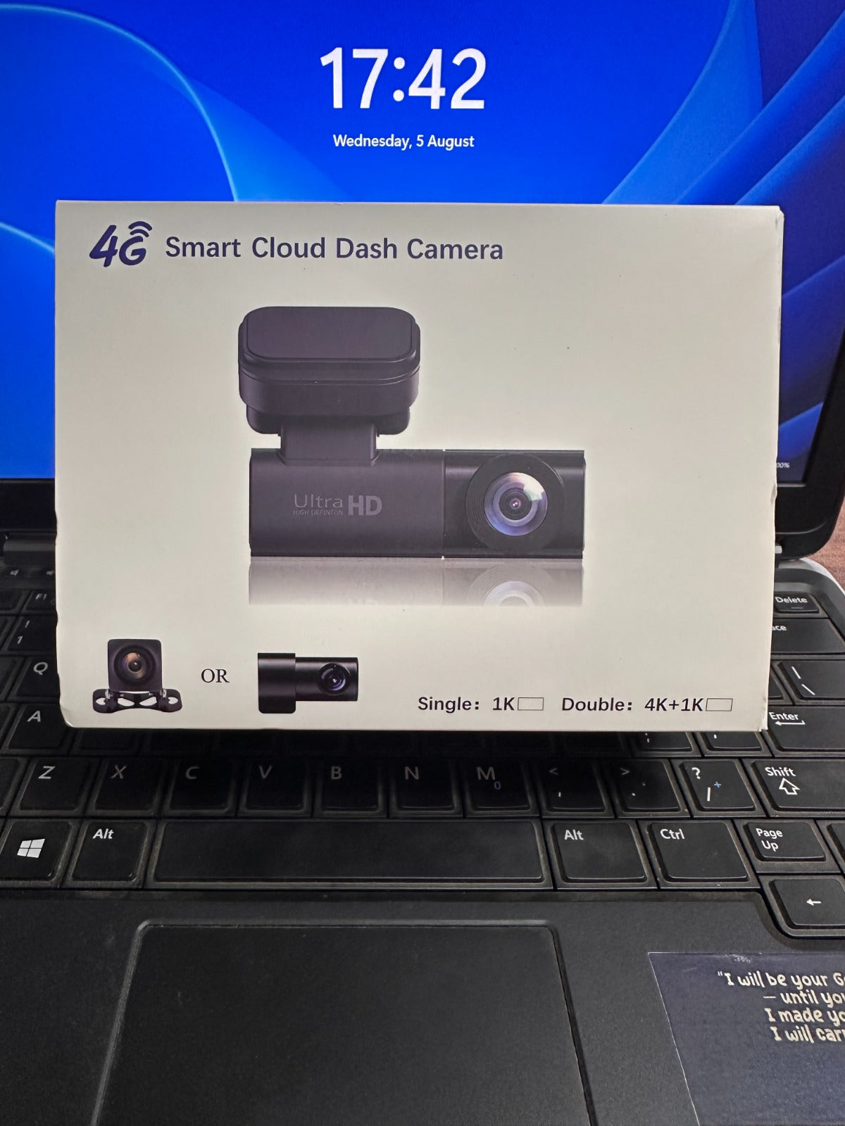 4G Smart Cloud Dash Camera 4K+1K with GPS