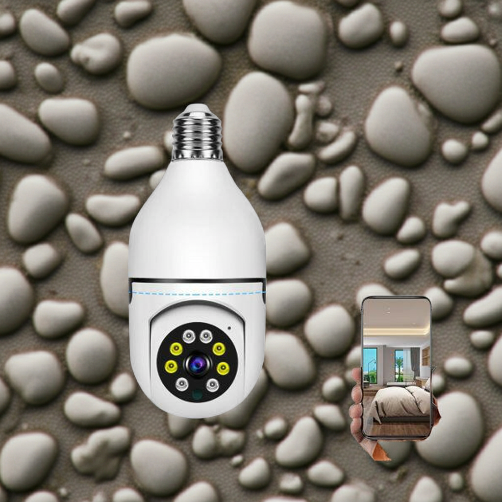 360° WiFi Bulb Camera Kenya | Smart CCTV Light Camera with Remote Phone Viewing