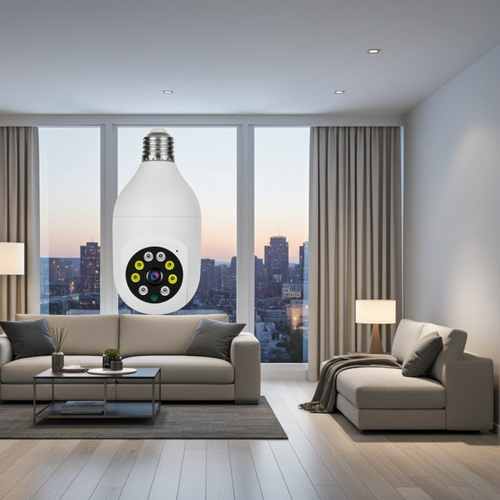 360° WiFi Bulb Camera Kenya | Smart CCTV Light Camera with Remote Phone Viewing