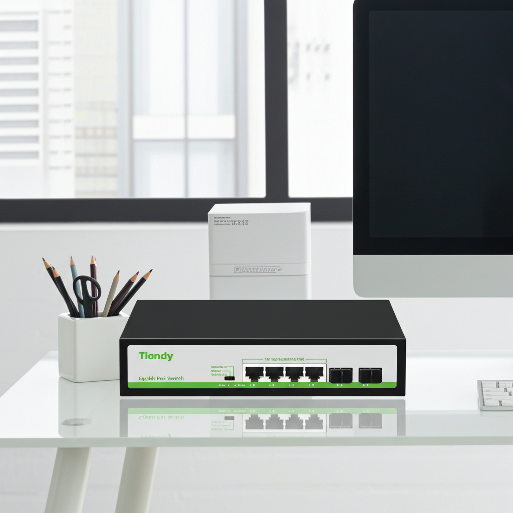 Tiandy 4 Channel Full PoE NVR – 4CH IP Camera Recorder with Plug & Play Kenya