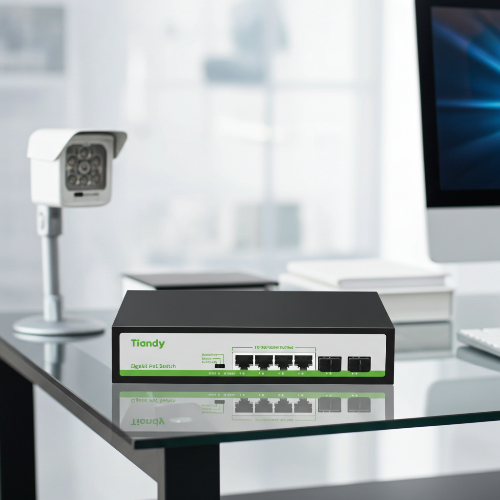 Tiandy 4 Channel Full PoE NVR – 4CH IP Camera Recorder with Plug & Play Kenya