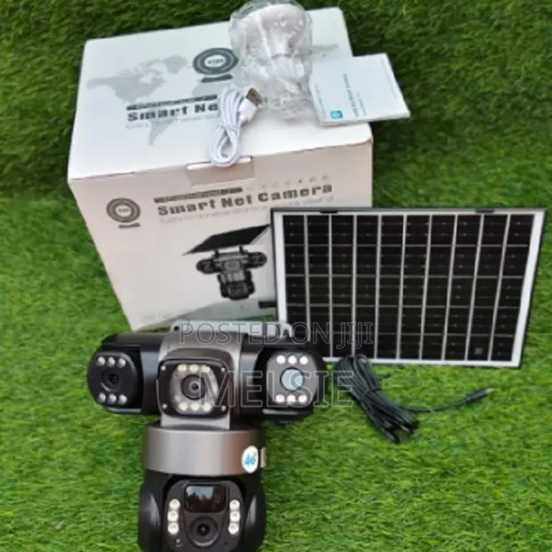 🔐 4G Triple Lens Solar Security Camera