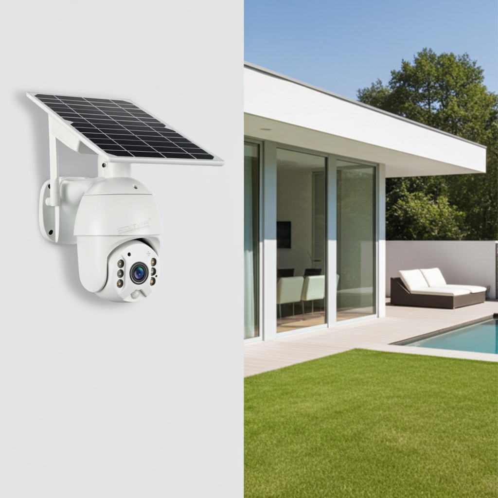 4G Single Lens Solar PTZ CCTV Camera (SIM Card)