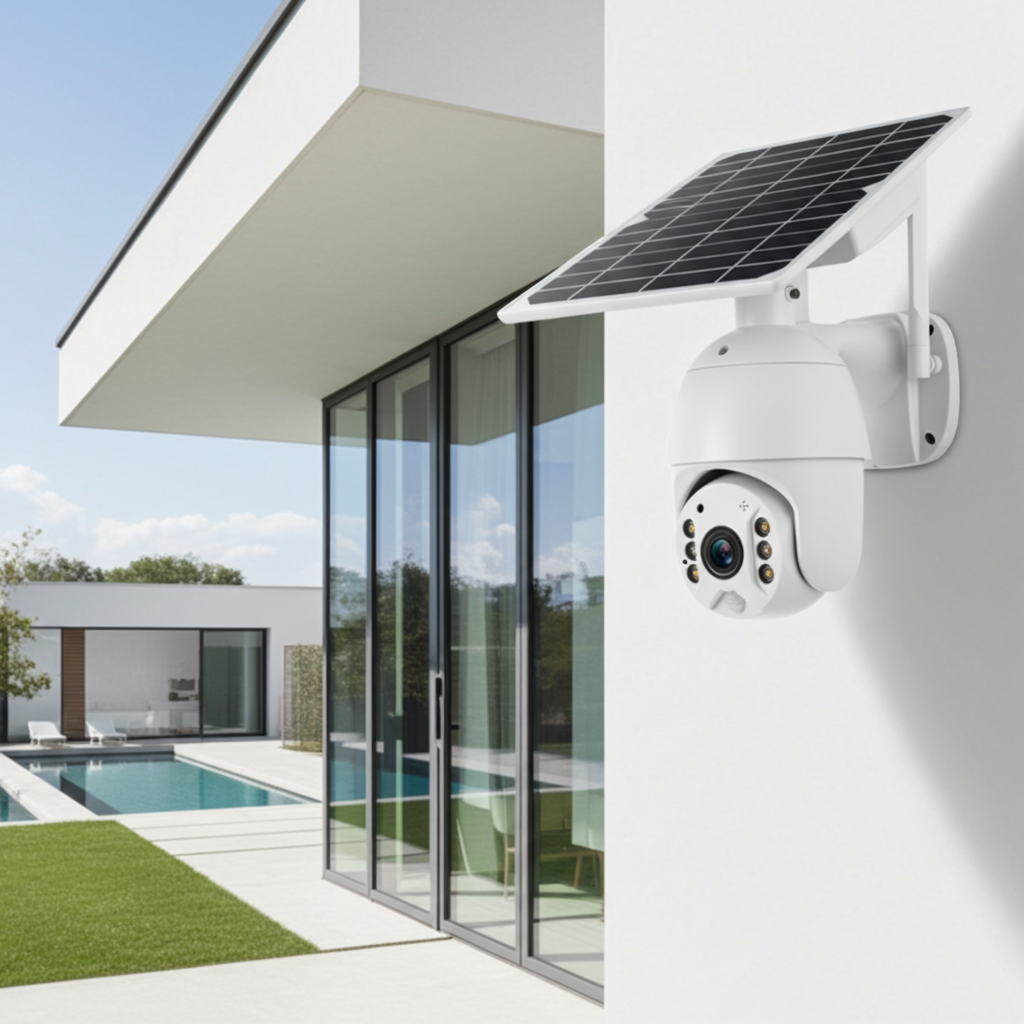 4G Single Lens Solar PTZ CCTV Camera (SIM Card)